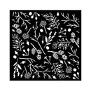 Stamperia Stencil 7"x 7" - Forest - Branches And Pinecones*