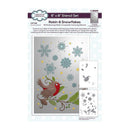 Creative Expressions Companion Colouring Stencil 6"x 8" 2/Pkg - Robin & Snowflakes