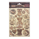 Stamperia Coloured Wooden Shapes A5 - Old Lace*