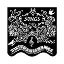 Stamperia Stencil 7"x 7" - Music - Songs & Piano