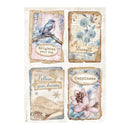 Stamperia Rice Paper Sheet A4 - Create Happiness Dewdrops - 4 Cards