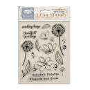 Stamperia Clear Stamps - Create Happiness Dewdrops - Blossoms