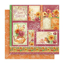 Graphic 45 Season To Celebrate Double-Sided Cardstock 12"x 12" - Autumn Floral*