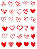 Poppy Crafts Clear Stamps #527 - Valentine's Day Heart Collection #3