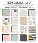 Carta Bella Double-Sided Cardmakers Mega Paper Pad 6"X6" Coffee Shop
