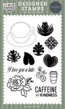 Carta Bella Coffee Shop Stamp Set Love You A Latte