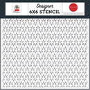Carta Bella Christmas In The City Stencil 6"X6" Close Knit Stars