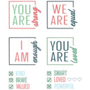 Sizzix Thinlits Die And A5 Stamp Set By 49 And Market Affirmations