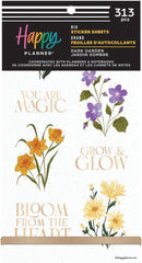 Happy Planner Big 30 Sheet Sticker Value Pack Dark Garden