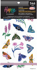 Happy Planner Big 30 Sheet Sticker Value Pack - Butterfly Botanics Classic