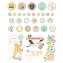 Simple Stories Say Adhesive Brads Chipboard Pieces Classic Pooh Baby