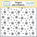 Echo Park You Are My Sunshine Stencil 6"X6" Sunny Love