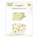 Lisa Horton Crafts Layering Stencils And Dies Floral Background Tags