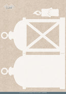 Find It Trading Card Deco Essentials Stencil Gnomie Lantern A4, Gnomie Holidays