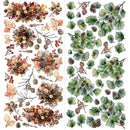 49 And Market Timber and Tweed Laser Cut Floral Set