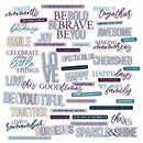 49 And Market Plume & Petal Chipboard Sentiments