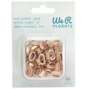 We R Crop-A-Dile Oval Eyelets - Gold 50pc