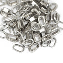 We R Crop-A-Dile Oval Eyelets Silver 50pc