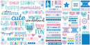 Bella Blvd Cardstock Ephemera Words, Snowflake Season