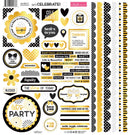 Bella Blvd Let's Celebrate! Cardstock Stickers 12"X12" Doohickey