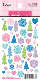 Bella Blvd Snowflake Season Epoxy Stickers Wintertime