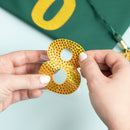 Gold rhinestone number 8 sticker embellishment by Jolee's Boutique