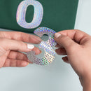 Iridescent crystal rhinestone number 3 sticker embellishment by Jolee's Boutique