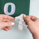 Iridescent crystal rhinestone number 1 sticker embellishment by Jolee's Boutique