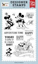 Echo Park Mouse & Me retro photopolymer stamp set for nostalgic scrapbook and cardmaking projects