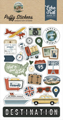 Echo Park It's Time To Travel puffy stickers for scrapbooking