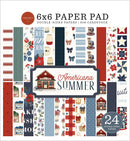 Carta Bella Americana Summer 24-sheet 6x6 paper pad for scrapbooking