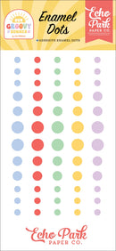 Echo Park Our Groovy Summer collection kit with patterned papers and matching sticker sheet