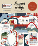 Carta Bella Americana Summer 33-piece frames & tags for scrapbooking