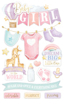 Paper House - Baby Girl 3D Scrapbooking Stickers