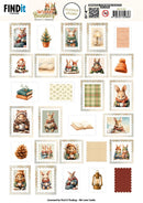 Fint It Trading Winter Bunnies Pushout Sheet Postage