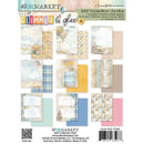 49 And Market Gimme Glee 6x8 collection pack with pastel plaid, balloons, cake and celebration themed designs