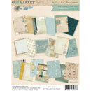 49 And Market Travel Diaries 6x8 paper collection with maps, teal patterns and travel themed papers