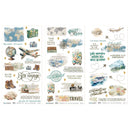 49 and Market Blendable Rub-On Transfer Set 6"X12" - Travel Diaries