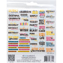 49 And Market Glimmer & Glee Chipboard Sentiments 49pc