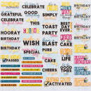 49 And Market Glimmer & Glee Chipboard Sentiments 49pc