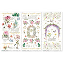 49 and Market – From The Garden Rub-On Transfer Set