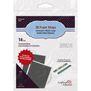 Scrapbook Adhesives by 3L Permanent Black Large 3D Foam Strips double-sided adhesive pack with 14 pieces