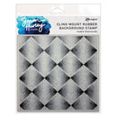 Simon Hurley create. – Faded Diamonds Cling Rubber Background Stamp