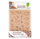 SMARTA Mini Leaves silicone mould with assorted tiny leaf designs for clay resin and botanical mixed media crafts