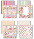Craft Consortium Strawberry Tea 8" x 8" Premium Paper Pad