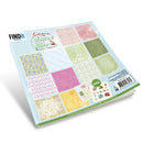 Find It Trading Berrie's Beauties Whispers of Nature 8x8 inch paper pad with 16 pastel botanical themed sheets