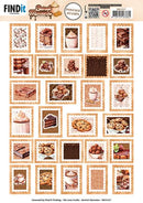 Find It Trading Berrie's Beauties Sweet Moments Postage Stamps sheet with bakery themed stamp designs