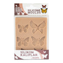 SMARTA Elegant Butterflies silicone mould set with detailed butterfly wing designs for clay resin and decorative crafts