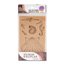 SMARTA Shell Collection silicone mould with large shell seahorse and sea life designs for clay resin and coastal crafts