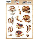 Homestead Bakery pie themed 3D push out sheet with cakes pies and baked treats